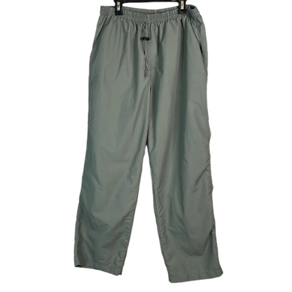 MEC Mens Mountain Equipment Co-op Nylon Wind Pants Grey Elastic Drawstring L - Picture 2 of 12